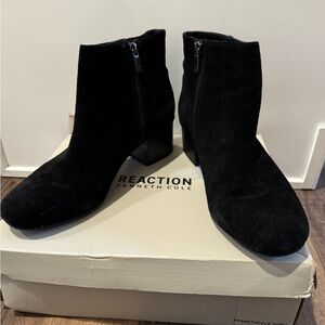 Kenneth Cole Reaction Black Ankle Boots